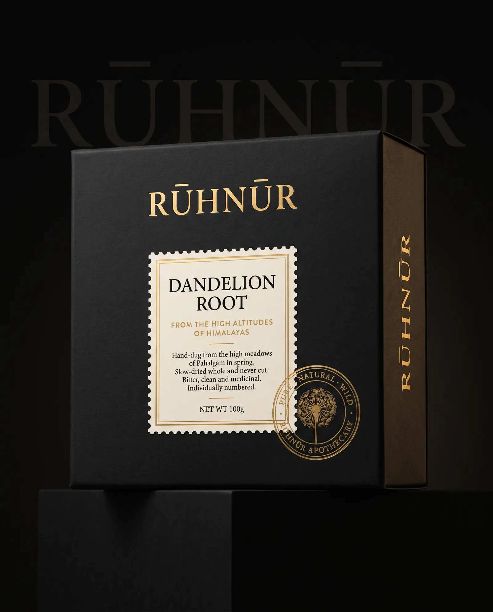 Dandelion Roots packaging